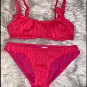 hot pink bikini